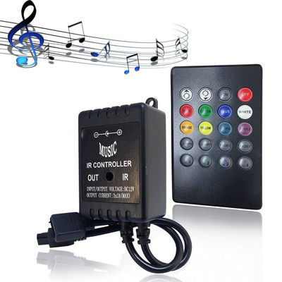 Music LED RGB Controller 3CH 20 Key IR Τηλεχειριστήριο για διακόσμηση σπιτιού