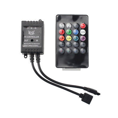 Music LED RGB Controller 3CH 20 Key IR Τηλεχειριστήριο για διακόσμηση σπιτιού