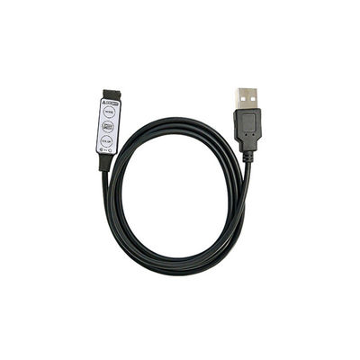 Μίνι ελεγκτής LED 3 πλήκτρων με τροφοδοσία USB 5V για έγχρωμο φως LED RGB