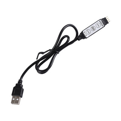 Μίνι ελεγκτής LED 3 πλήκτρων με τροφοδοσία USB 5V για έγχρωμο φως LED RGB