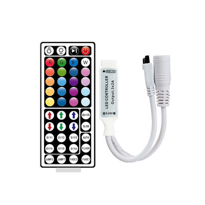 144W μίνι ελεγκτής IR 44 κλειδιών, ζωηρόχρωμος RGB ελαφρύς ελεγκτής λουρίδων