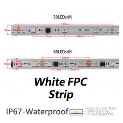 Φω'τα DC12V αδιάβροχο IP67 λουρίδων των μαγικών οδηγήσεων χρώματος εικονοκυττάρου για υπαίθριο