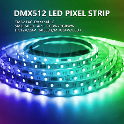 Dmx512 λουρίδα Smd 5050 Rgbw Rgbww 4 των προσπελάσιμων οδηγήσεων σε 1 για την εγχώρια διακόσμηση