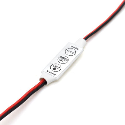 3 μίνι ελεγκτής 5V 12V 24V των βασικών οδηγήσεων για το φως λουρίδων 5050 3528 ενιαίων οδηγήσεων χρώματος