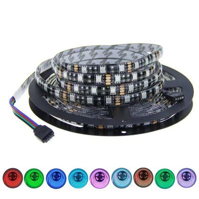 RGB φως λουρίδων των οδηγήσεων SMD 5050 12V, μεταβαλλόμενη ταινία 60led χρώματος των οδηγήσεων αδιάβροχη