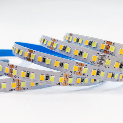 Λουρίδα 180LEDs/M των διπλών χρώματος ΚΔ διευθετήσιμων χρώματος οδηγήσεων θερμοκρασίας για το διακοσμητικό φωτισμό