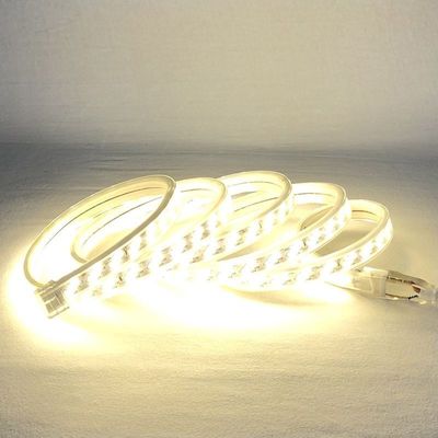 Των εξαιρετικά λουρίδα 220v φωτεινών 180leds/M ενιαίων οδηγήσεων χρώματος αδιάβροχη για την οικοδόμηση της περιγραφής