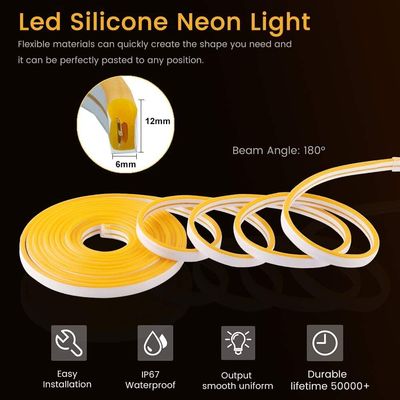 Το νέο συνεχούς 12v 600leds 6*12mm PVC οδήγησε την ελαφριά αδιάβροχη εύκαμπτη οδηγημένη ελαφριά λουρίδα λουρίδων