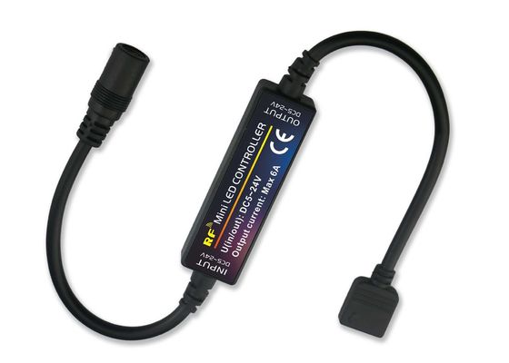 Μικρό μέγεθος Led Mini Controller Rf ασύρματο τηλεχειριστήριο Rgb Light Strip Color Changing Controller