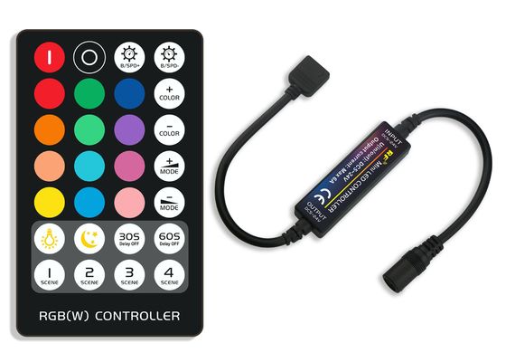 Μικρό μέγεθος Led Mini Controller Rf ασύρματο τηλεχειριστήριο Rgb Light Strip Color Changing Controller