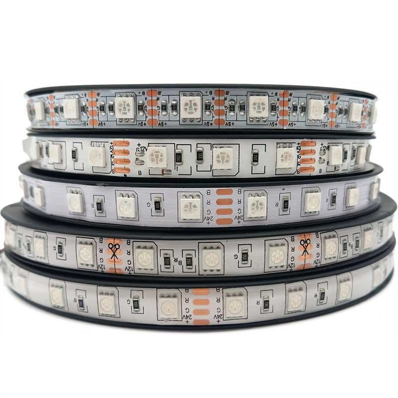 RGB λουρίδα ελαφρύ IP67 των οδηγήσεων SMD 5050 αδιάβροχη για τη διακόσμηση φραγμών κήπων