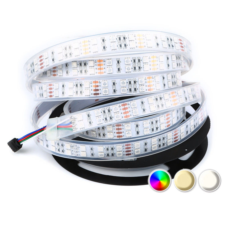 RGB λουρίδα ελαφρύ SMD 5050 120LEDs/M των διπλών οδηγήσεων υπόλοιπου κόσμου εύκαμπτων για το φωτισμό τοπίων