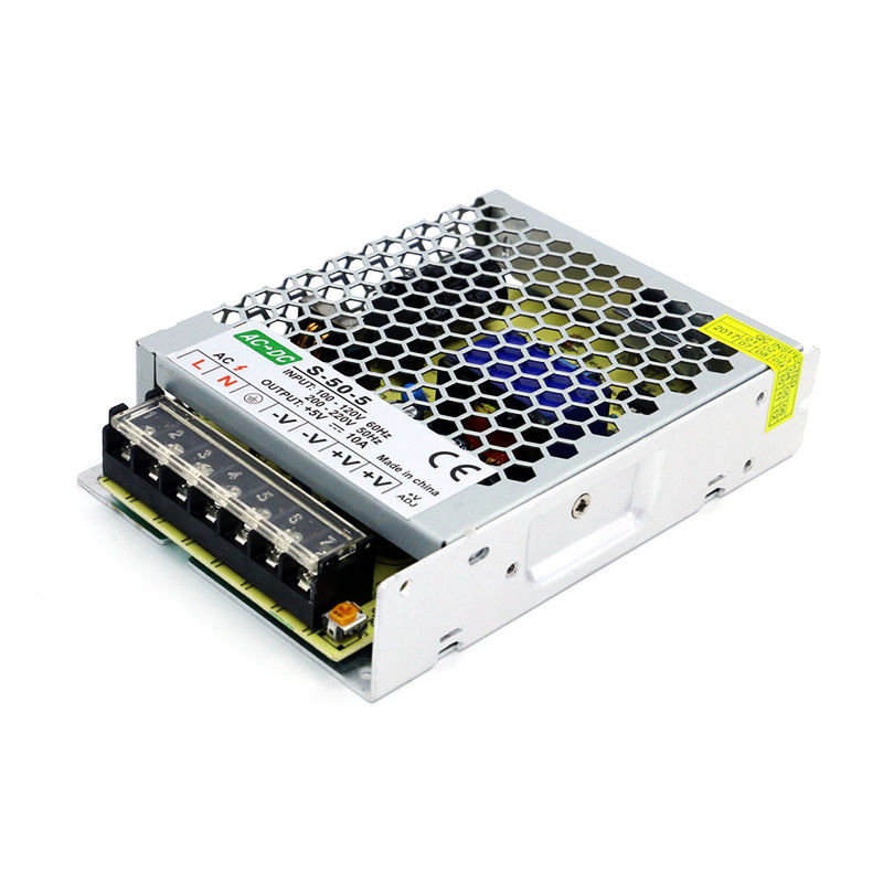Το εναλλασσόμενο ρεύμα 110V 220V στο συνεχές ρεύμα 5V 10A 50W καθολικό ρύθμισε τον οδηγό των οδηγήσεων προσαρμοστών μετασχηματιστών παροχής ηλεκτρικού ρεύματος μετατροπής