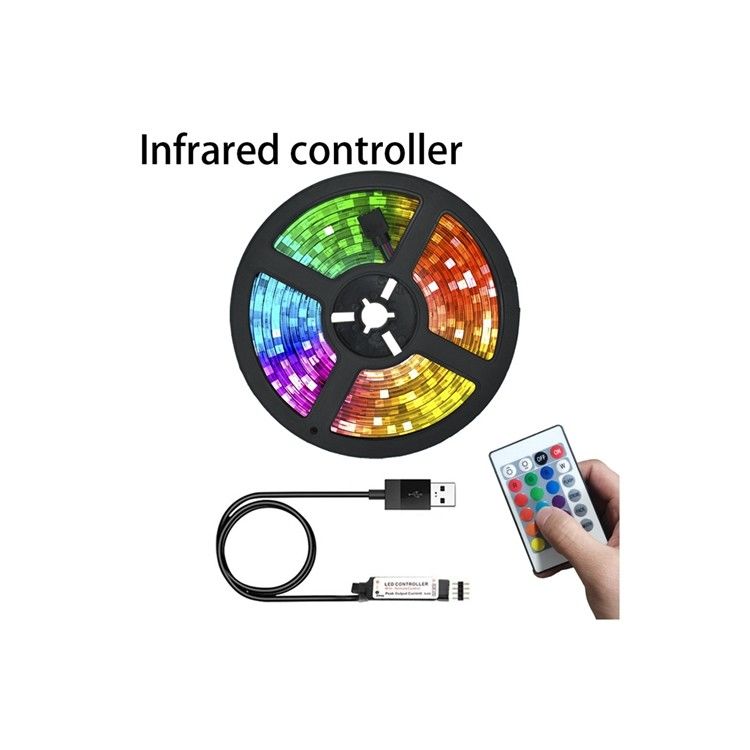 60leds/φως λουρίδων των μετρητής οδηγήσεων τηλεχειρισμού για την κρεβατοκάμαρα Decortion TV Backlight