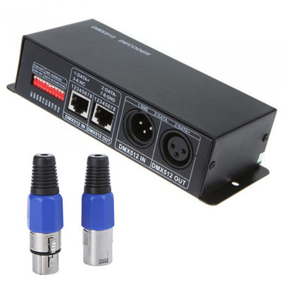 DMX512 αποκωδικοποιητής 3 RGB 4 κανάλι καναλιών RGBW Dmx ταινιών των οδηγήσεων με το CE επικυρωμένο